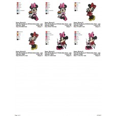 Package 3 Minnie Mouse 09 Embroidery Designs